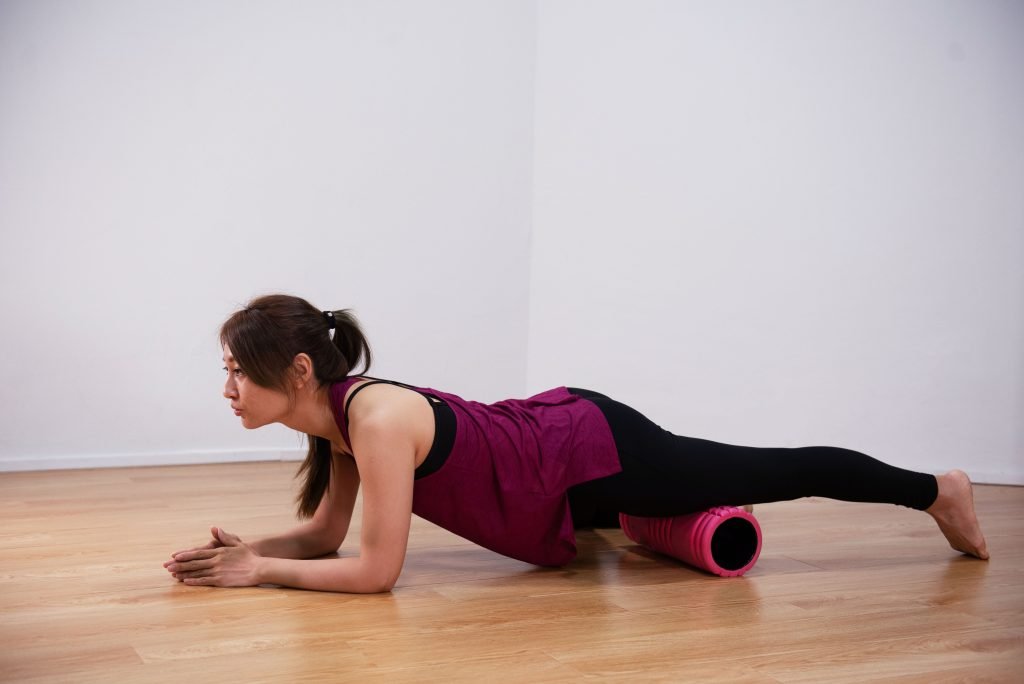 Lady Doing Self Myofascial Release